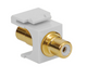 RCA F-F Keystone Jack w/Insert - White - IC107B6GWH RCA F-F Keystone Jack w/Insert - White - IC107B6GWH